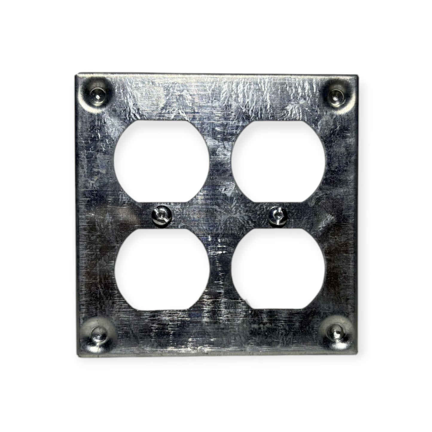 galvanized 2 duplex square cover plate