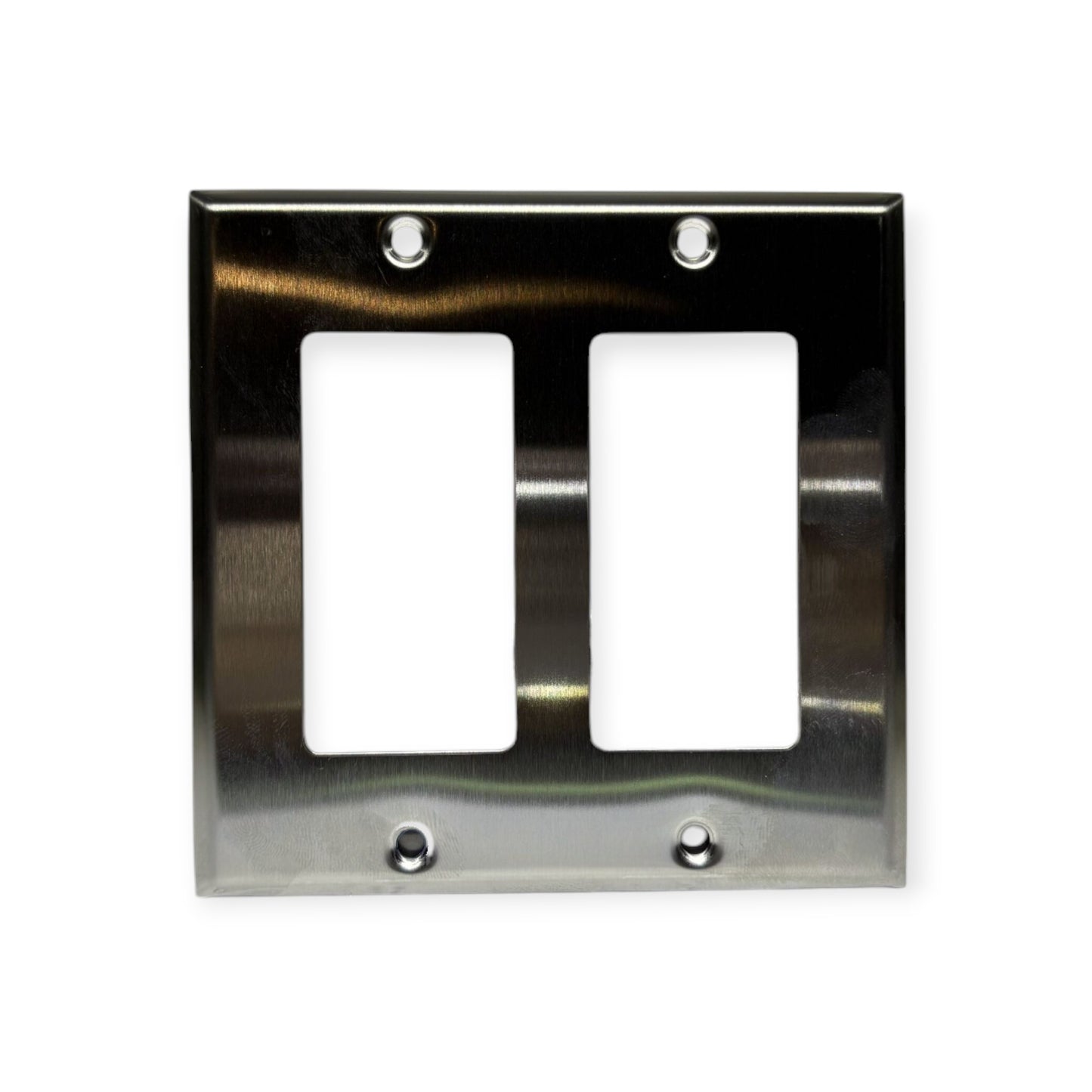 Stainless steel 2 gang cover