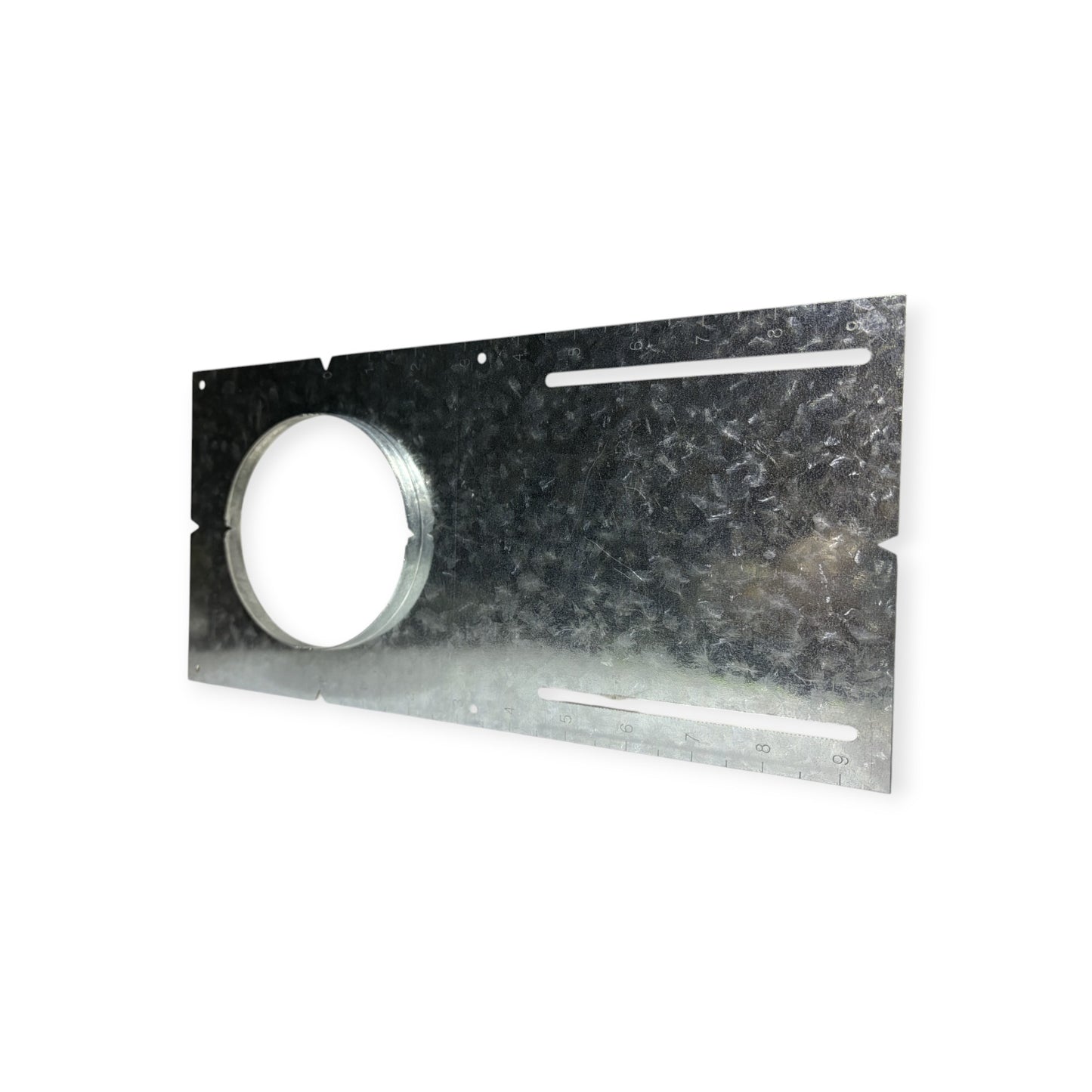 4'' Galvanized mounting plate with lips(3", 3.5" available)