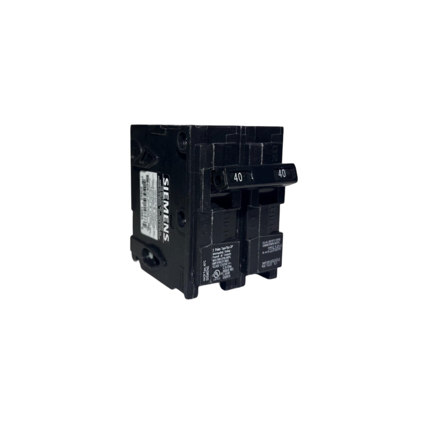 Siemens 2-Pole Breaker - 40 Amp