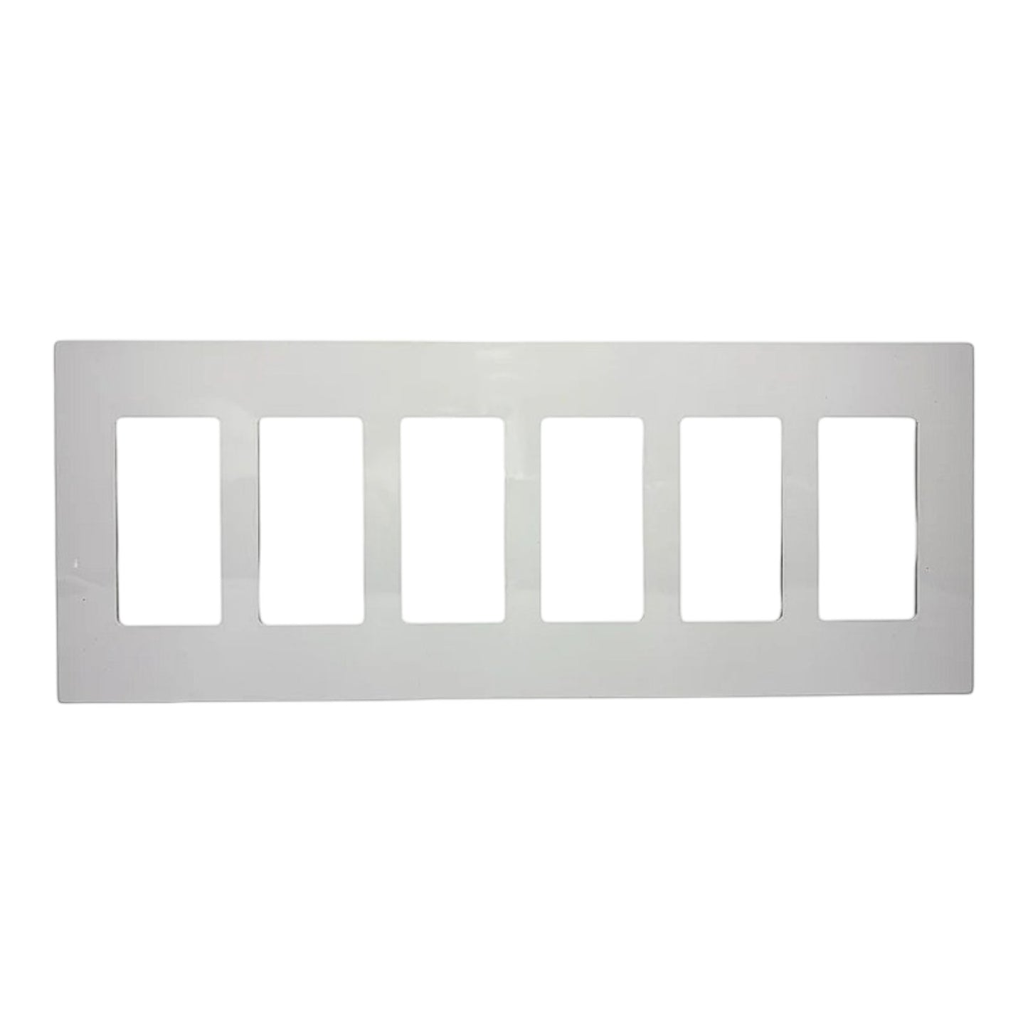 6-Gang Screwless Wall Plate
