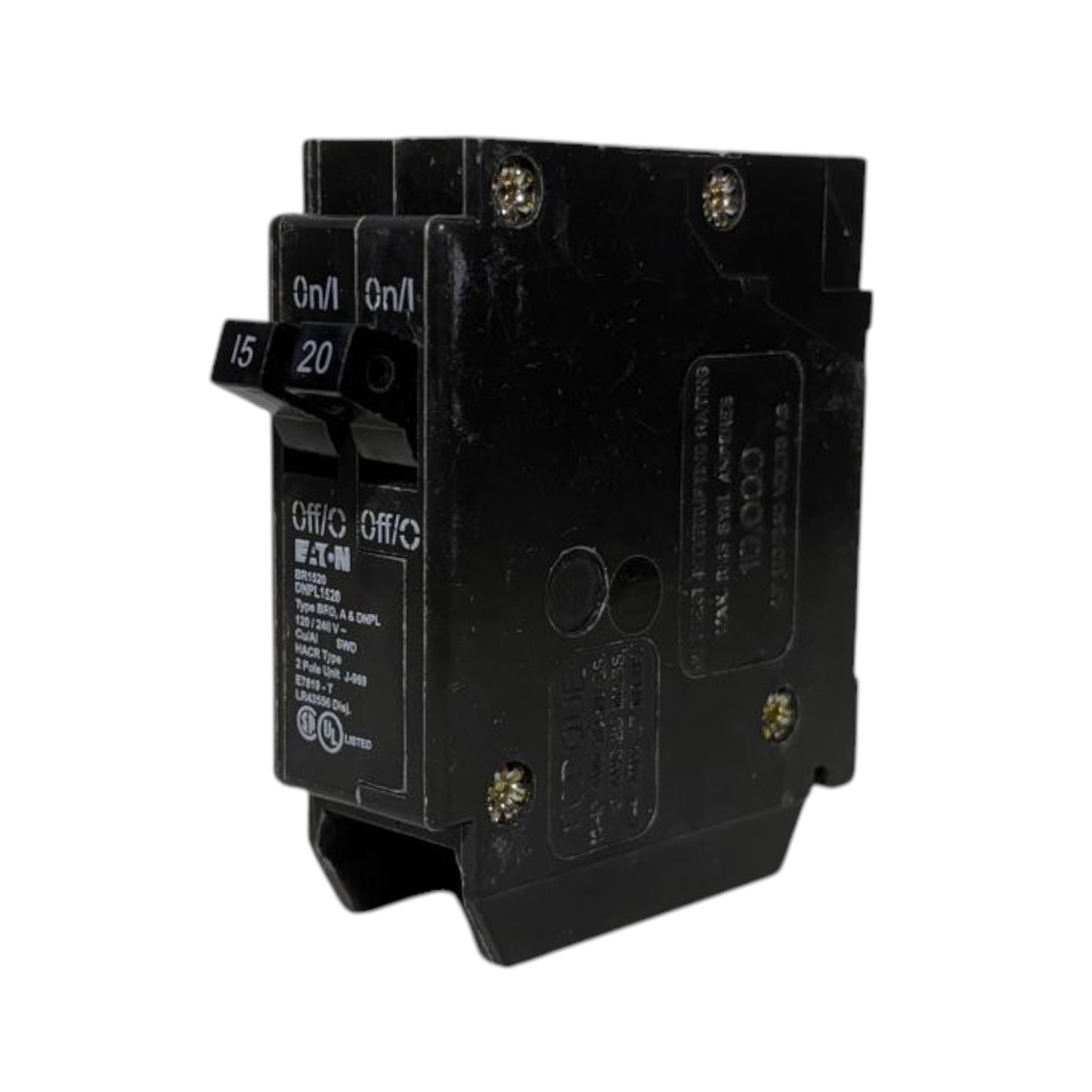 Eaton 2-Pole Breaker - 15/20 Amp