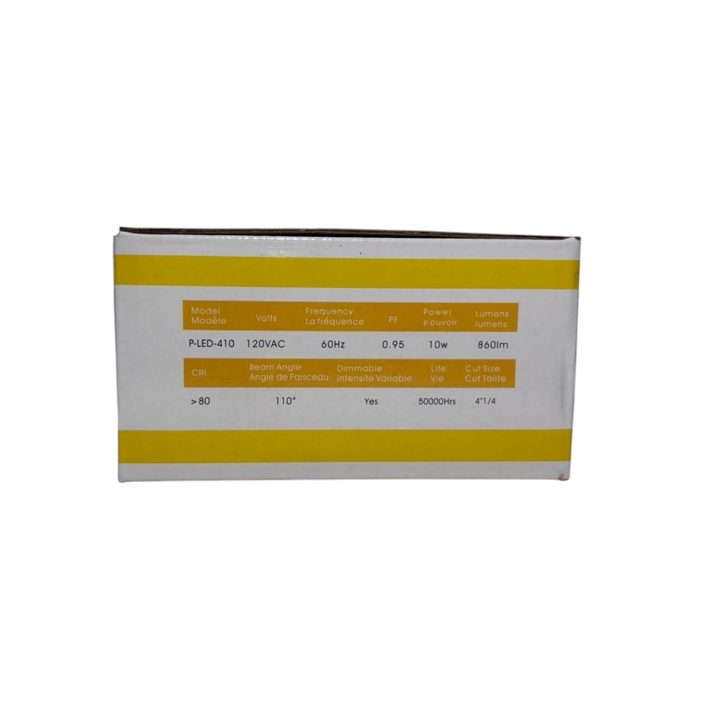 4" Slim Panel Potlight-Square White 3CCT