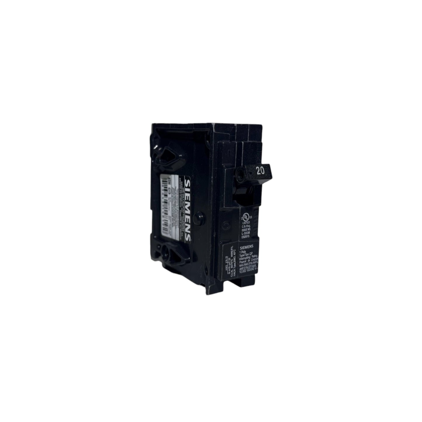 Siemens 1-Pole Breaker - 20 Amp