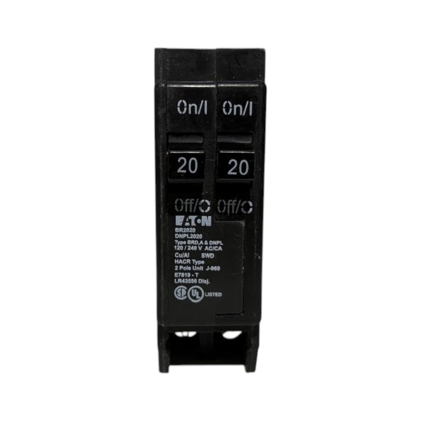 Eaton 2-Pole Breaker Slim - 20 Amp