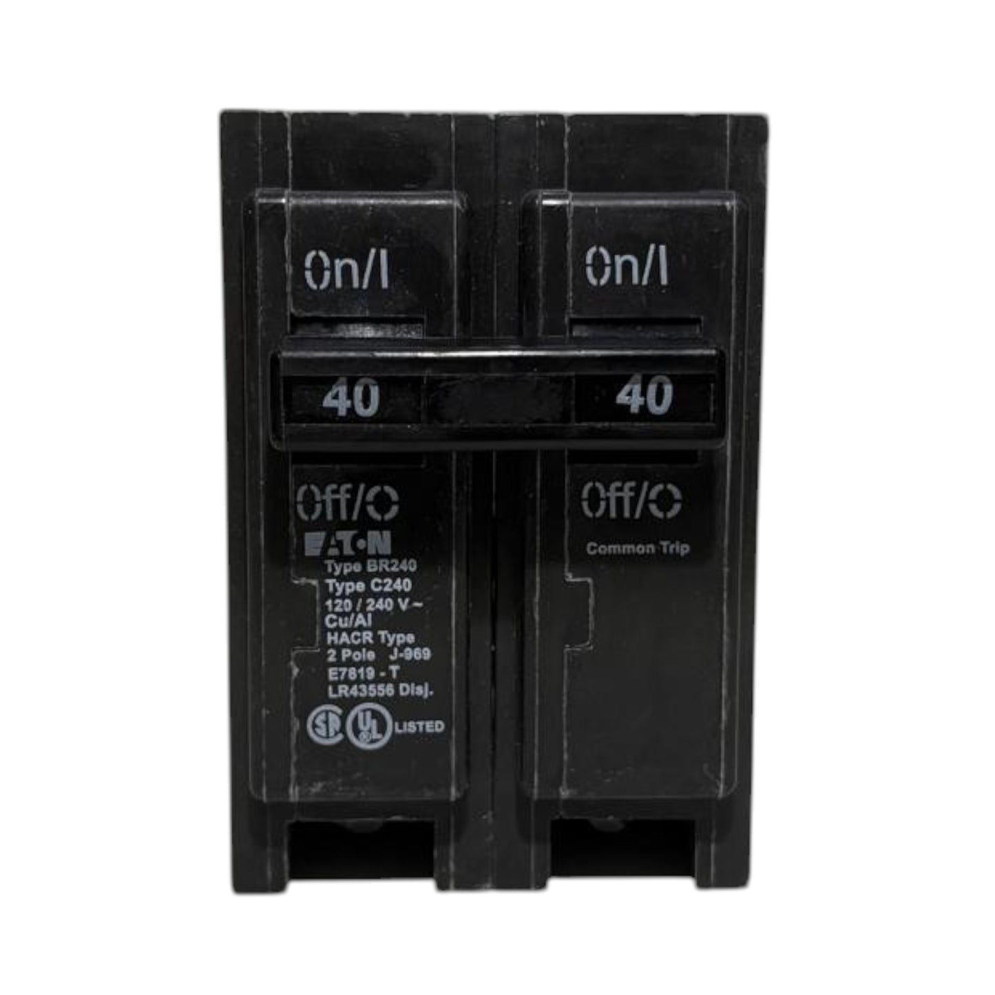 Eaton 2-Pole Breaker - 40 Amp