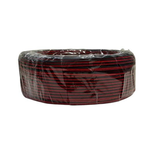 Black & Red Voltage Wire Clear 18/2, 20/2, 22/2 - 100m