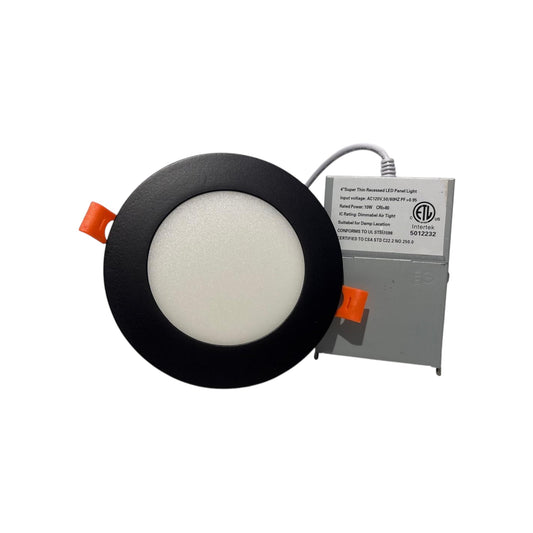 4"Slim Panel Potlight Black 3CCT