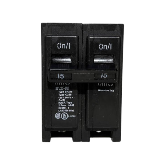 Eaton 2-Pole Breaker - 15 Amp